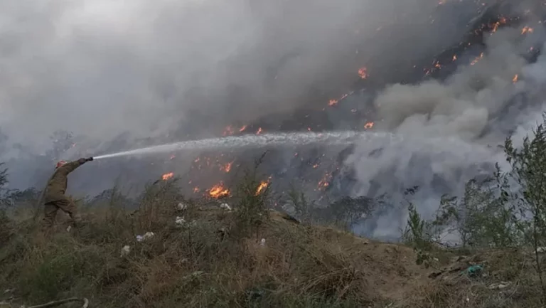 Є підстави вважати, що це був підпал, – Чепурко про пожежу на Макухівсьому сміттєзвалищі під Полтавою