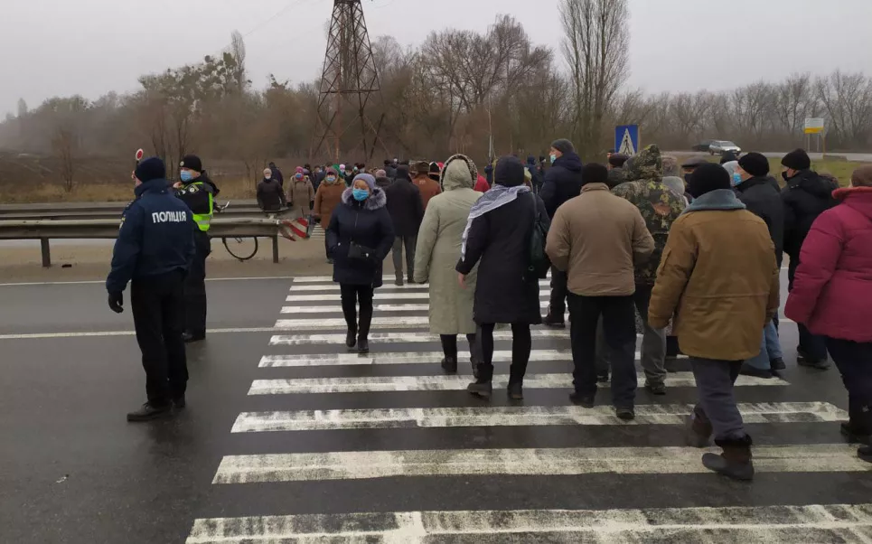 Газові протести на Полтавщині стають агресивнішими