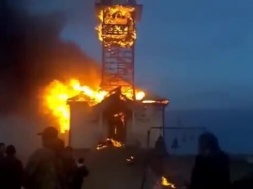 На Николаевщине раскольники из ПЦУ сожгли Православный храм