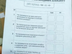 “Пять вопросов от Зеленского” в Запорожье не пользуются популярностью