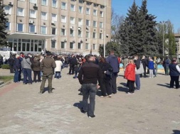 На Днепропетровщине продавцы рынков вышли на митинг против карантина