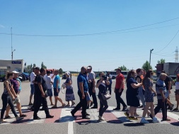 Мешканці селища на Дніпропетровщині протестували проти приєднання ОТГ до нового району