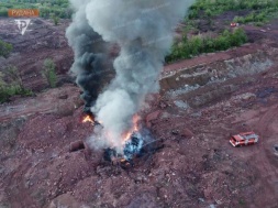 На шахте Кривого Рога случился крупный пожар