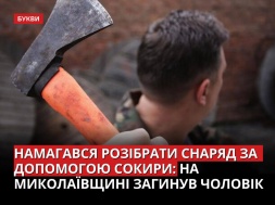 В Новопетровке Николаевской области мужчина разделывал снаряд топором и погиб от взрыва