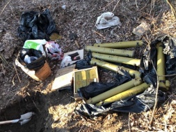 СБУшники обнаружили в Запорожской области схроны с боеприпасами, привезенными из зоны ООС