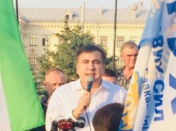 Митинг в Запорожье напрасно прождал Михаила Саакашвили
