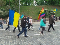 В Харькове сторонники ЛГБТ провели митинг против комбрига 14-й бригады, который бандеровец