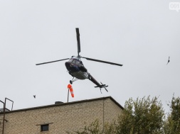 В Запорожье презентовали первый санитарный вертолет