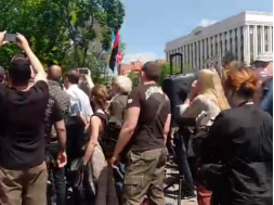 Митинг возле Парка ракет и много полиции: что происходило в центре Днепра