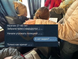 В Одессе военкомы в час пик остановили автобус и мобилизовали всех мужчин призывного возраста