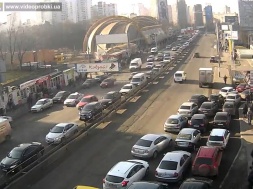 Киев. Очереди на заправки растут