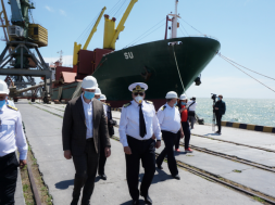 Бердянський порт відвідав міністр інфраструктури