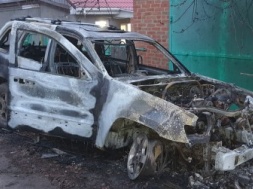 У Полтаві спалили авто режисера Зази Шенгелії