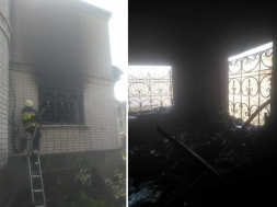 В Днепре сгорел дом многодетного добровольца