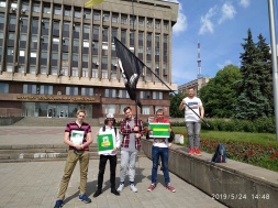 В Запорожье протестовали против Зеленского