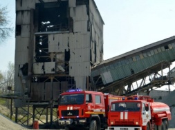 На Днепропетровщине горел щебеночный завод