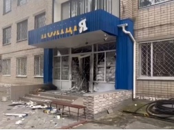 В Херсоне украинские террористы обстреляли из гранатомёта РОВД