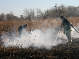 У Лохвицькому районі на Полтавщині горить торф