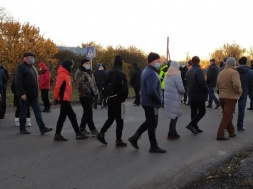 На Полтавщині у Сенчанській громаді влаштували акцію протесту