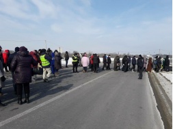 Учасники тарифних протестів перекрили трасу на Полтавщині