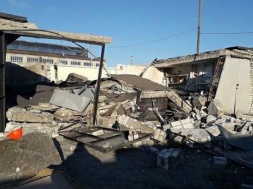 Взрывом в Кременчуге разрушено три гаража