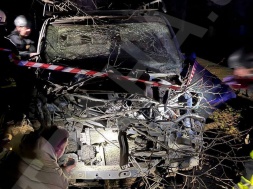 В Харькове неизвестные подорвали машину руководителя нацистского батальона