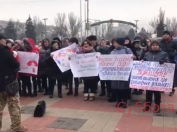 В Запорожье прошел очередной митинг за сохранение Васильевской школы-интерната