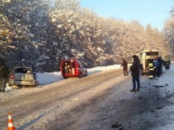 Сумские «хозяйственники» попали в автомобильную аварию на Черниговщине