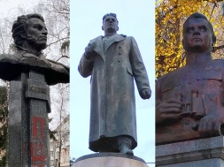 В Полтаве мэр города и депутаты горсовета не допустили снос памятников Пушкину, Ватутину и Зыгину