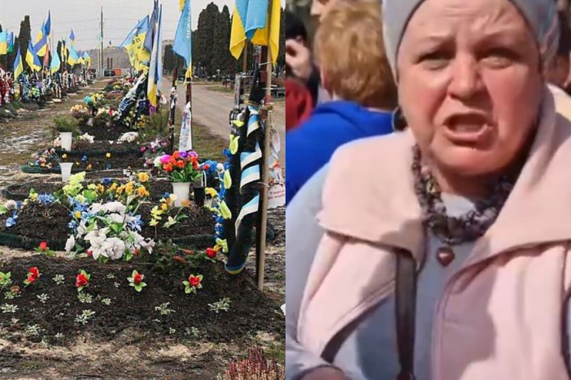 В Киеве прошла акция протеста против уничтожения леса под новое кладбище