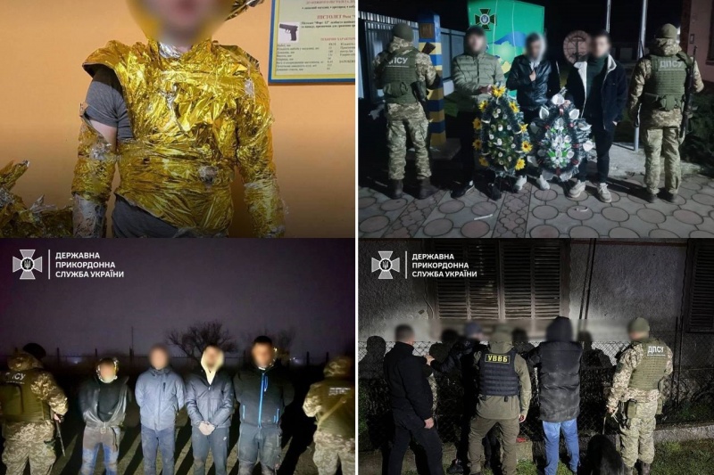 Украинские мужчины бегут из Украины, проявляя неистощимую фантазию