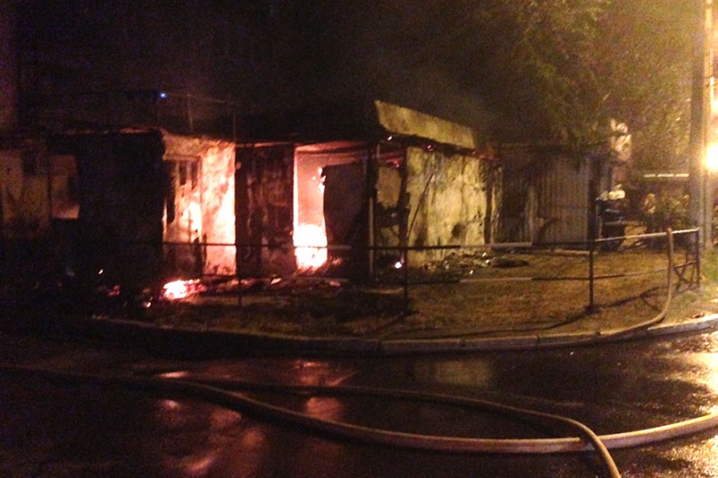 В Полтаве горели магазины