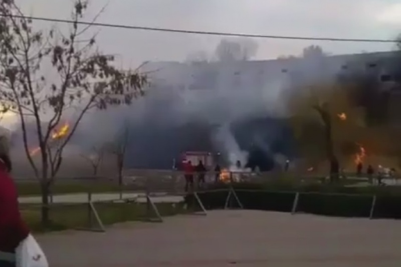 Огонь подступил к корпусам больницы: в запорожском парке вспыхнул масштабный пожар