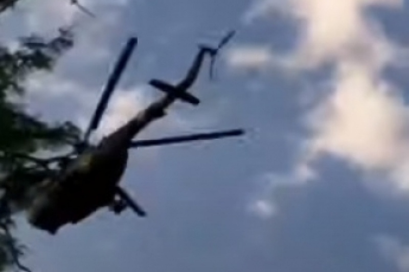 Над Мелитополем целый день кружили военные вертолеты