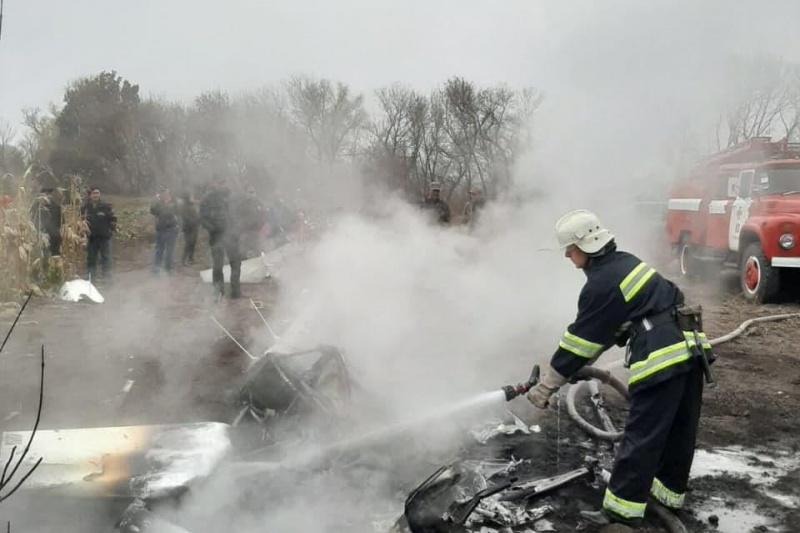 На Полтавщині впав гелікоптер, є загиблі