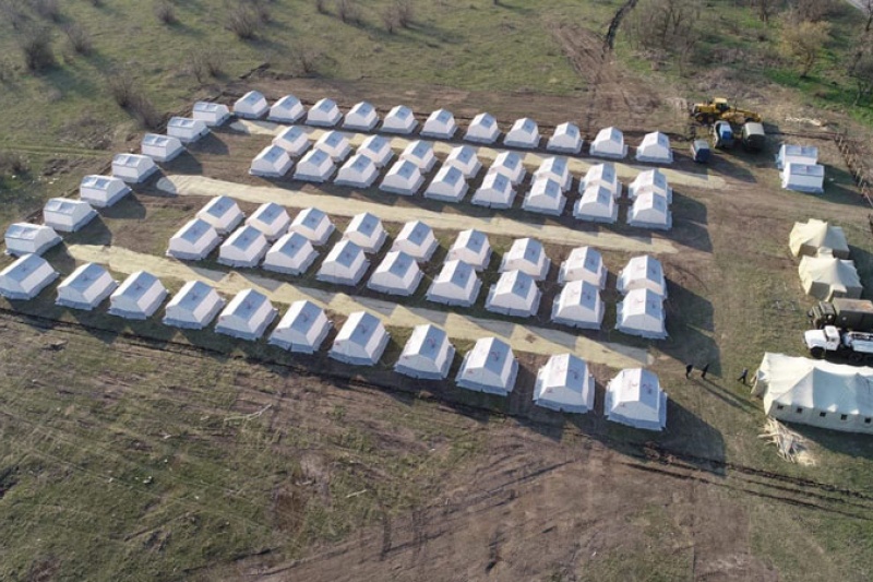 На Днепропетровщине установили палаточный городок для обсервации людей
