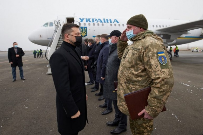 Президент Украины прибыл в Запорожье