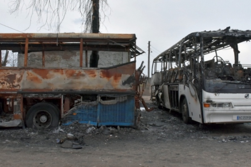 У Глухові спалили ще один автобус, що здійснював рейси на Київ