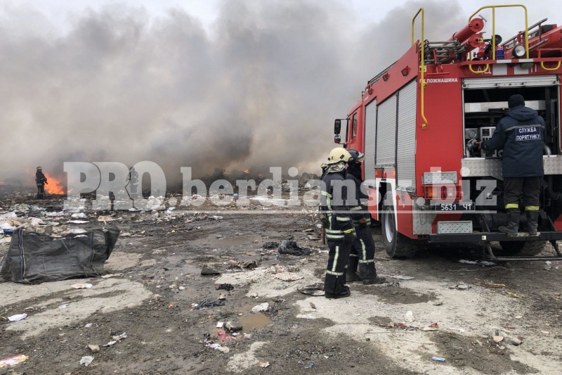 В Запорожской области на полигоне ТБО масштабный пожар, не исключают версию поджога