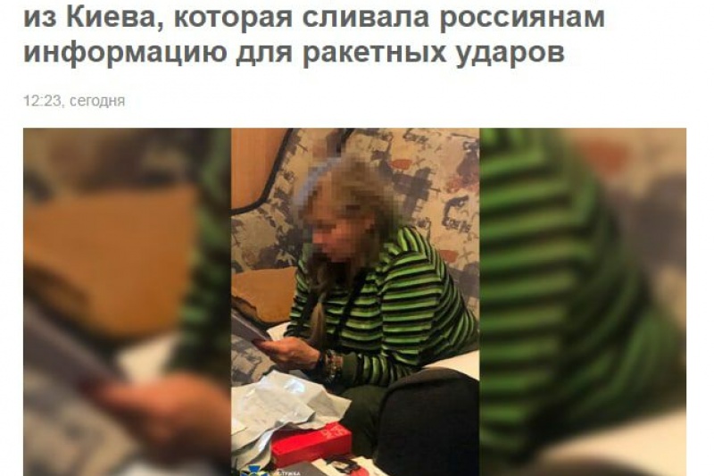 В Киеве СБУ арестовало бабушку-божий одуванчик и обвинило её в государственной измене