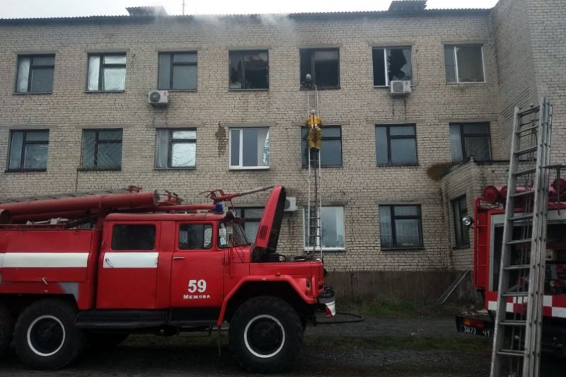 В Днепропетровской области горело административное здание Геокадастра