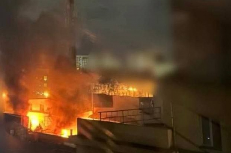 Во Львове неизвестные партизаны сожгли завод по производству БПЛА