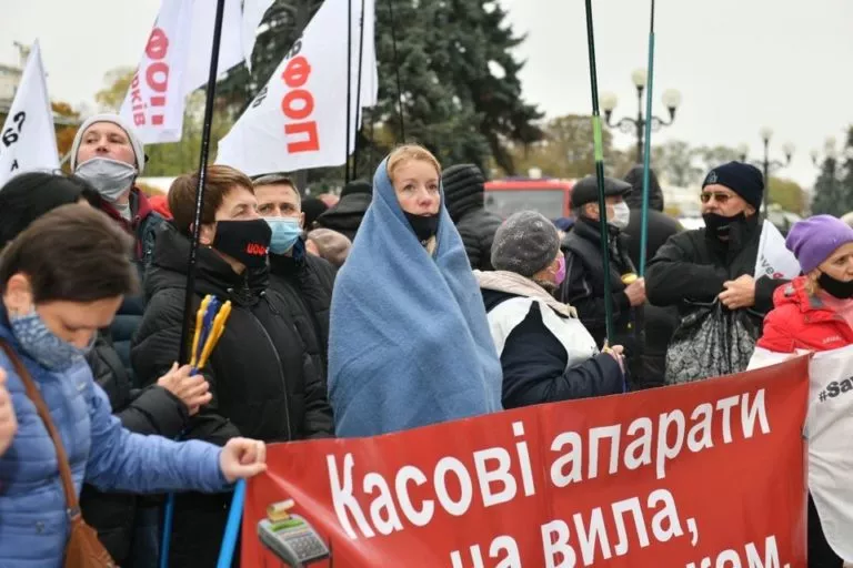 У Полтаві підприємці перекрили дорогу Київ – Харків