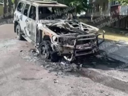 В Харькове неизвестные сожгли очередное авто ВСУ