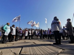 У Полтаві підприємці мітингували за “справедливий” карантин