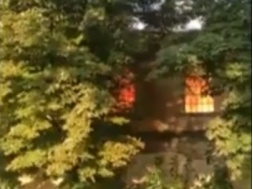 В Запорожской области горело заброшенное здание бывшего завода