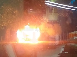 В Одессе было сожжено ещё одно авто ВСУ