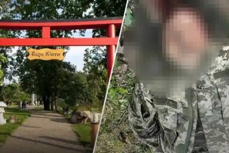 В одном из парков Киева некие "партизаны" убили ВСУшника