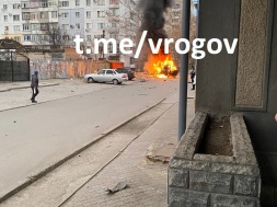 В Мелитополе в центре города снова теракт: взорвался автомобиль