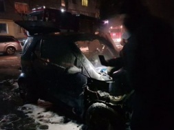 В Конотопе сожгли машину депутата от «Свободы»